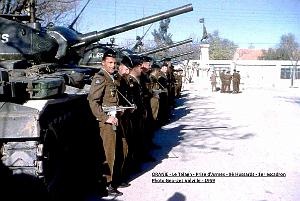 1348- Le Telagh - Prise d'Armes - 9e Hussards - 1959